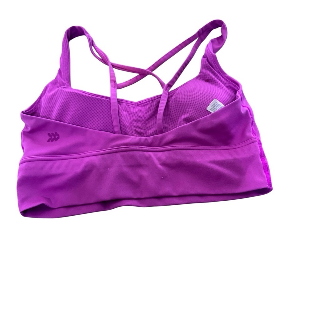 All in Motion Purple Bikini Top with Crossed Straps - Picture 2 of 3